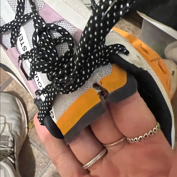 On Running Athletic Shoes in White and Orange - Picture 6 of 6